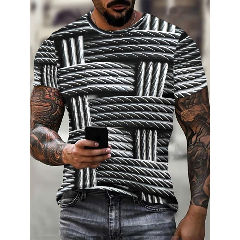 

Клетчатые абстрактные узоры мужские модные футболки летние с коротким рукавом 3D принтованные уличные простые футболки 6XL большие размеры повседневные топы XXL