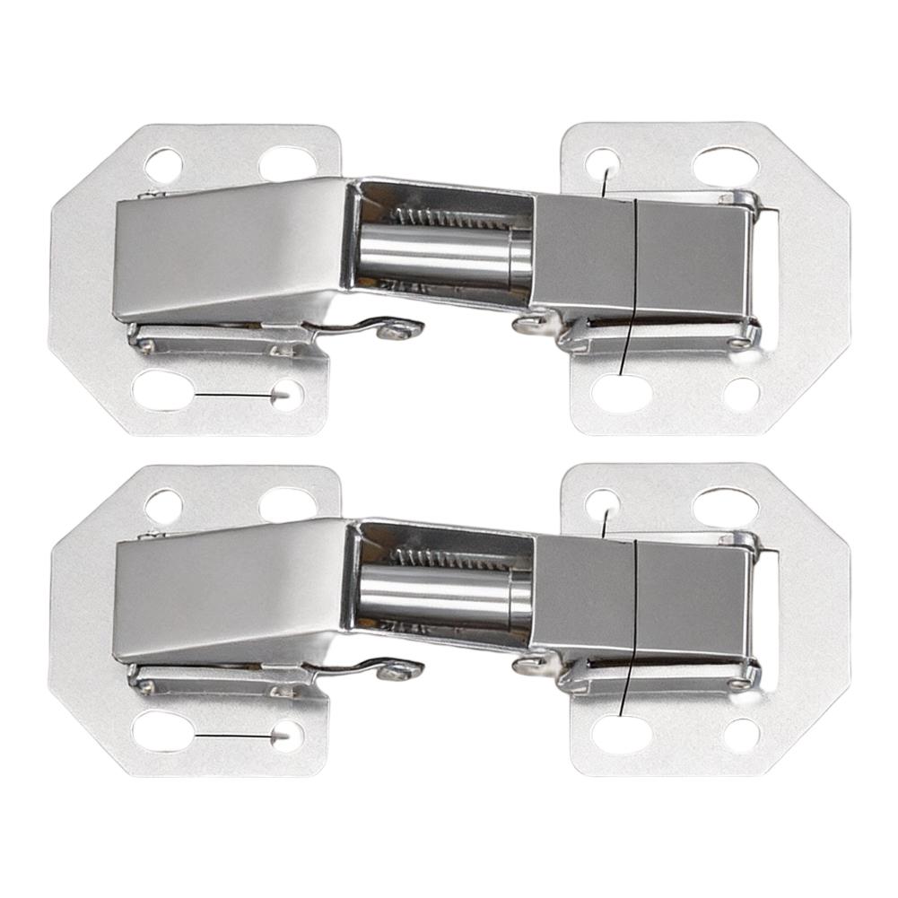 2/4/8/10pcs Cabinet Hinges 90 Degrees Without Drilling Cabinet Door Hinges With Screws For Bathroom Wardrobes