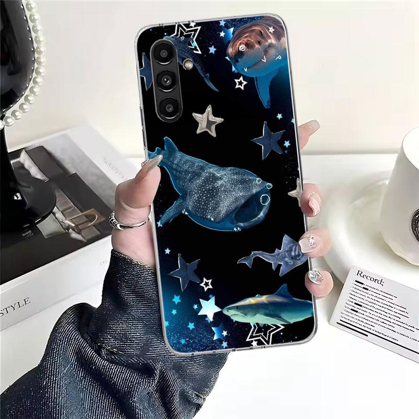 

Чехол для телефона с изображением китовой акулы для Samsung Galaxy A13 A14 A15 A16 A17 A53 A54 A55 A56 A57 A33 A34 A35 A36 A37 A23 A24 A25 A26 Gala Samsung A35