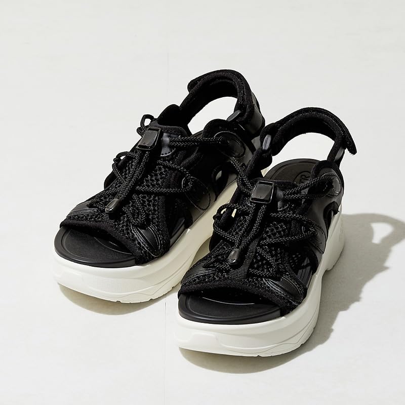 Oriental Traffic Sports Platform Soft and Adjustable Mesh Available In Plus and Small Sizes OT3213 Women's Sandals, Sole, Comfortable, Strap, Sizes,