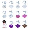2Pack Plastic Model Figure Display Stand Base For Action Figure Doll And Collectibles Stable Support Organizing Holder