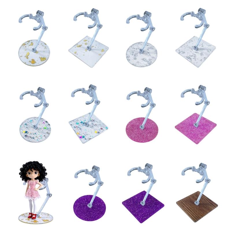 2Pack Plastic Model Figure Display Stand Base For Action Figure Doll And Collectibles Stable Support Organizing Holder