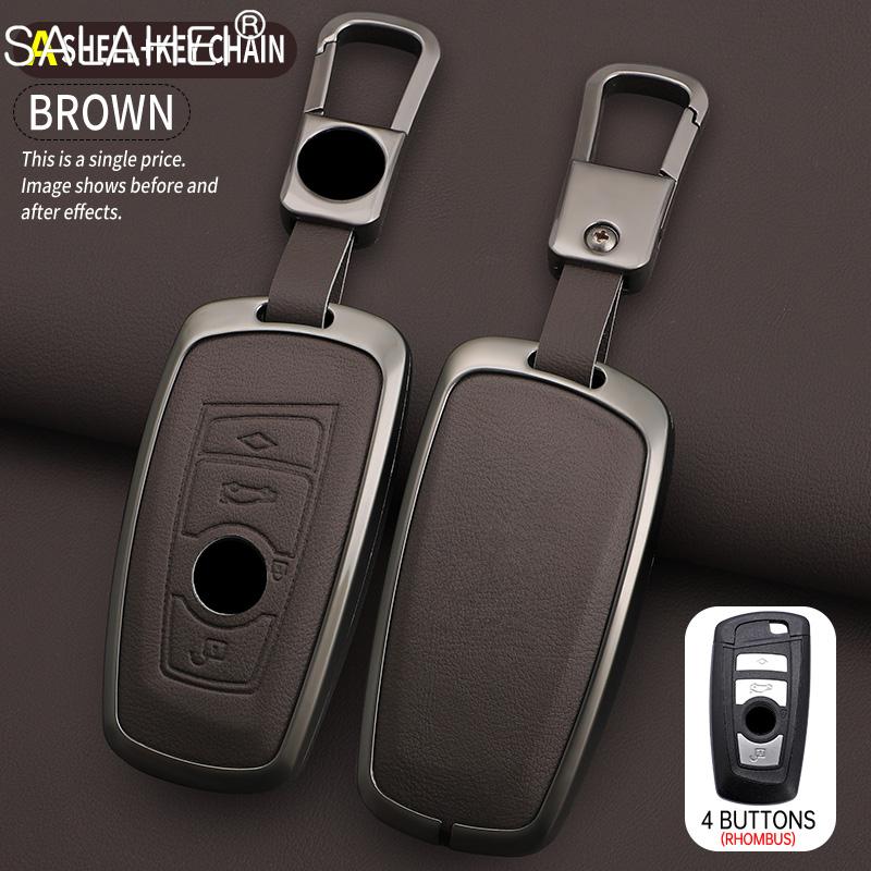 bqwdy8 New Leather Car Remote Key Case Cover Protector Shell For BMW 1 3 5 7 Series X1 X3 X4 X5 F10 F15 F16 F20 F30 F18 F25 M3 M4 E34