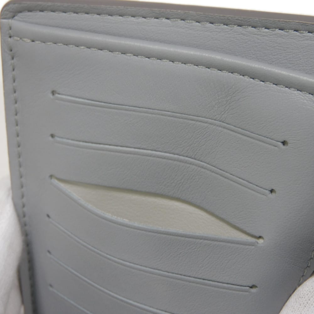 Used 12564 Portefeiulle Braza N60195 7940 New Logo Embossed Gray Bifold Damier Infini Pale Blue Men's from Japan