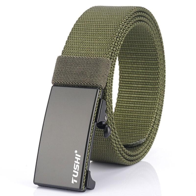2020 3.5 Thick Nylon Belt All-match Casual Outdoor Pants Automatic Buckle