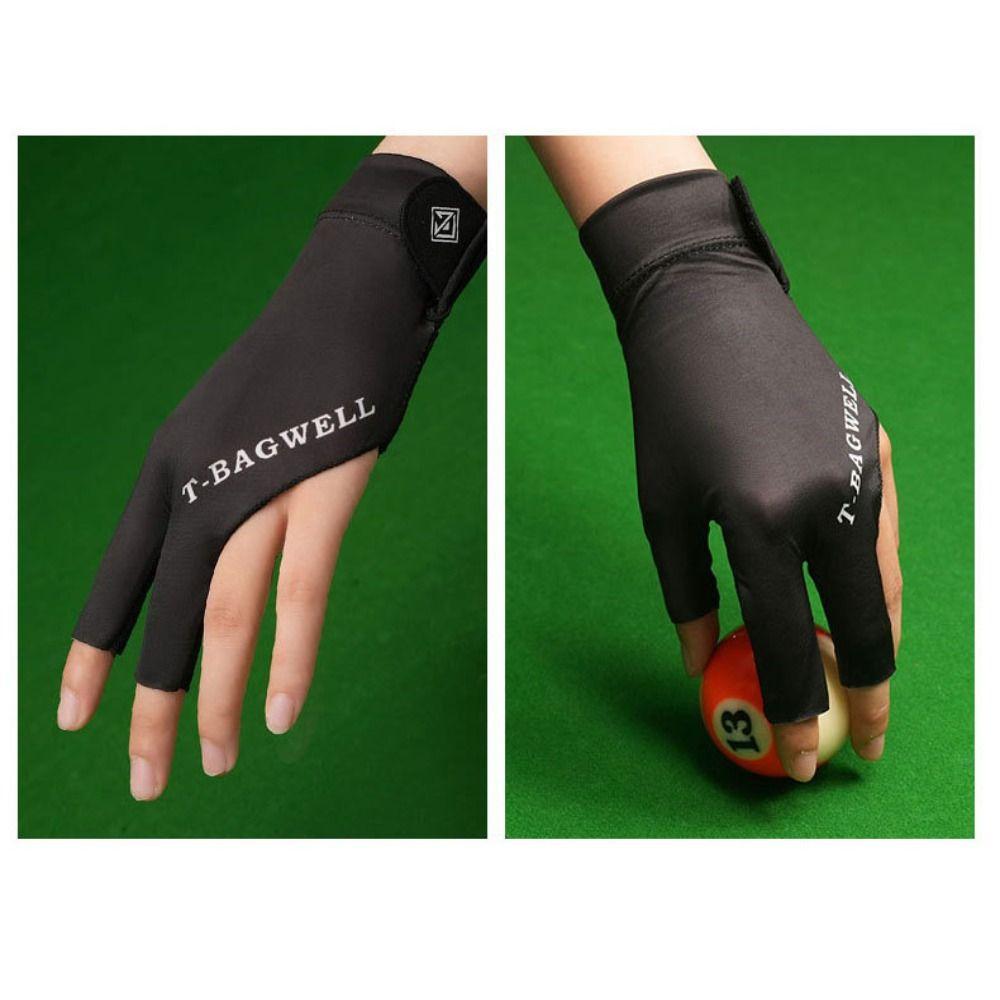 Three Fingers Billiard Glove Left Hand Billiards Accessories Durable Snooker Glove
