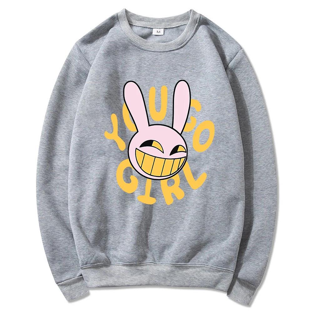 YOU GO GIRL Digital Circus Jax Hoodie Fashion Unisex Harajuku Funny Cute Rabbit Hoodie Unisex Cartoon Vintage Pullover Sweatshirt