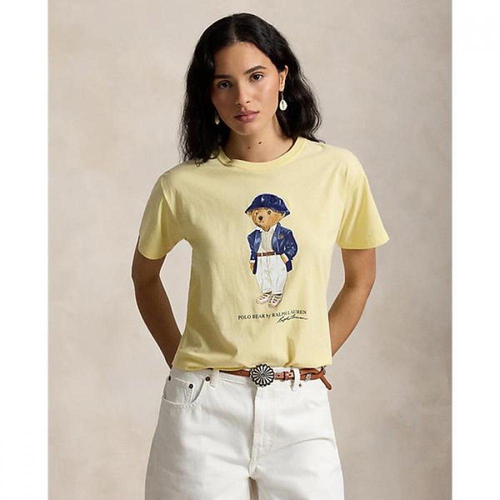 Polo Ralph Lauren Women Polo Bear Cotton Jersey Tee Wmpoknincu21332700 XS