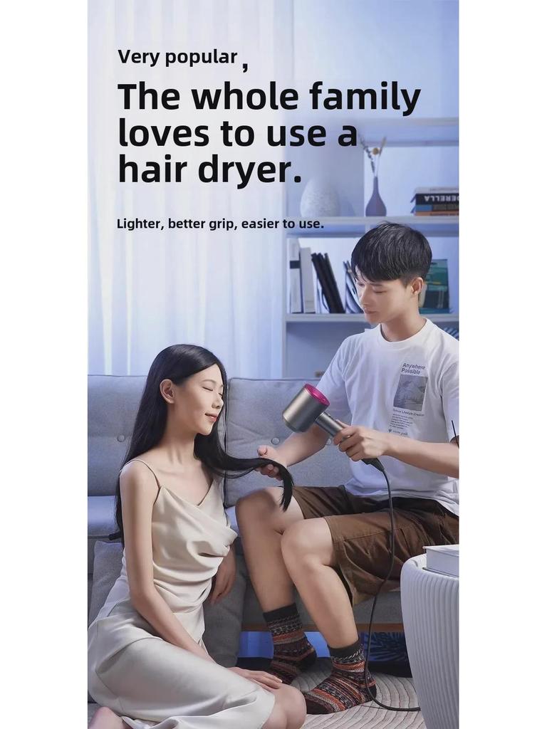 High-end High-speed Hair Dryer with Negative Ion Technology for Salon or Home Use.