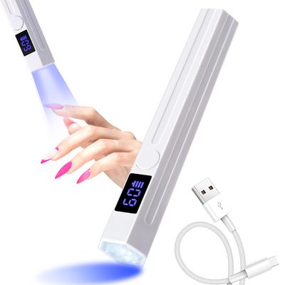Ruční UV LED lampa na nehty Mini lampa na nehty se dvěma nastaveními časovače Dobíjecí manikúrní lampa pro vytvrzování všech gel laků na nehty