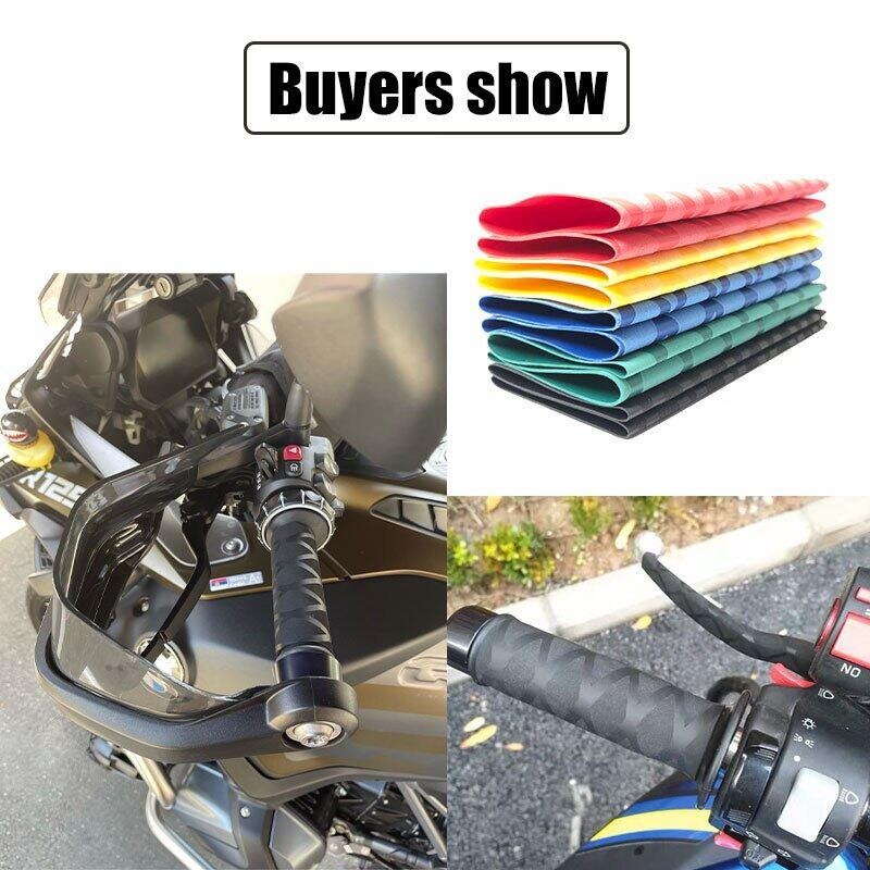 2Pcs Motorcycle Non-slip Heat Shrink Rubber Grip Glove Handlebar Universal Motocross Bicycle Bike Moto Accessories 5 Colors
