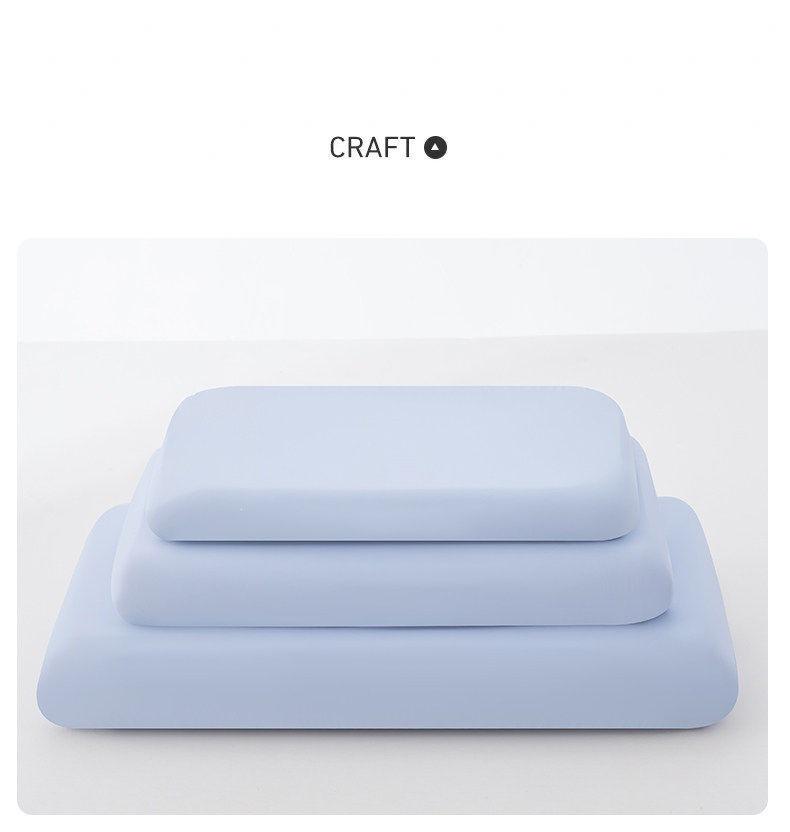 Ice Silk Cooling Pillowcase, Memory Foam, Universal Irregular Shape, Summer Comfort.