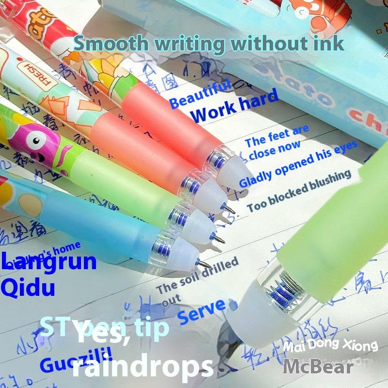 4Pcs 0.5Mm Black Blue Ink Gel Pen School Office Supplies Kawaii Cute Erasable Gel Pen Set Korean Stationery