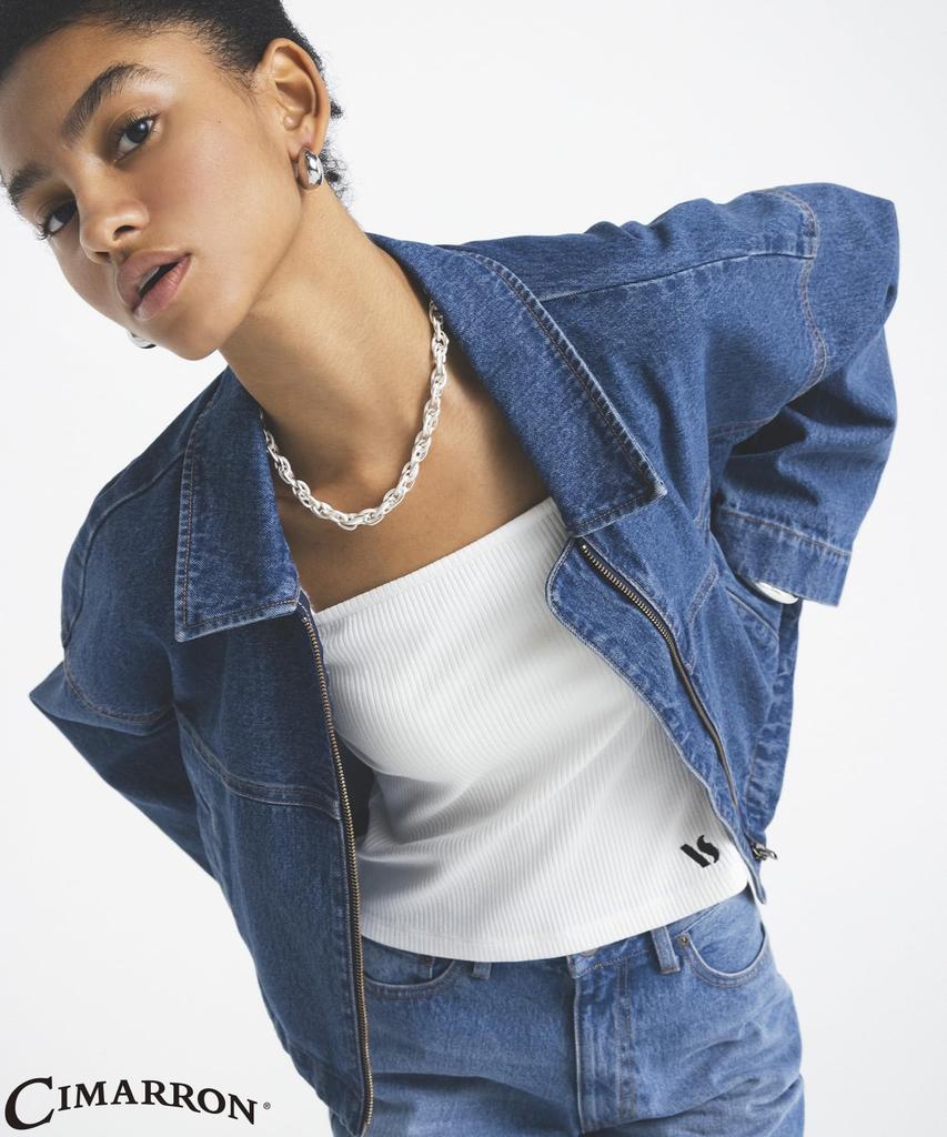 CIMARRON Custom Short Flare Denim Blue Sub F [BIS] Jacket, Women's, BVL74500, (45),