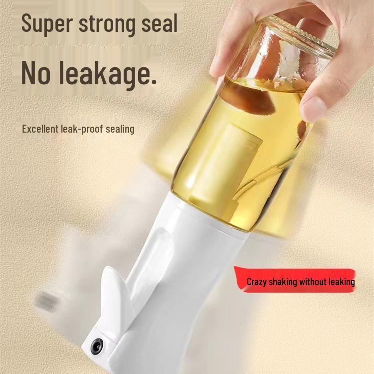 Glass Oil Sprayer Bottle for Kitchen, BBQ, and Air Fryer - Food Grade Oil Storage and Press Can