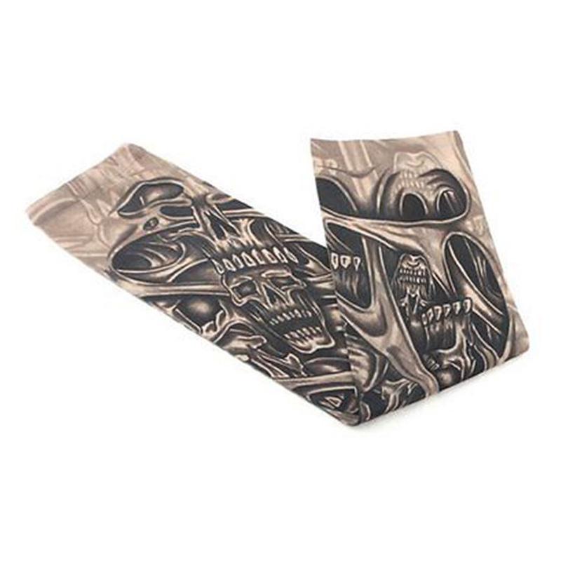 Fashion Stretchy Temporary Elastic Arm Fake Tattoo Sleeves For Men Women