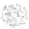 10pcs/lot Alloy Spacer Beads Big Hole Beads Flat Leather Cord End Beads For Jewelry Making DIY Bracelet Necklace Accessories