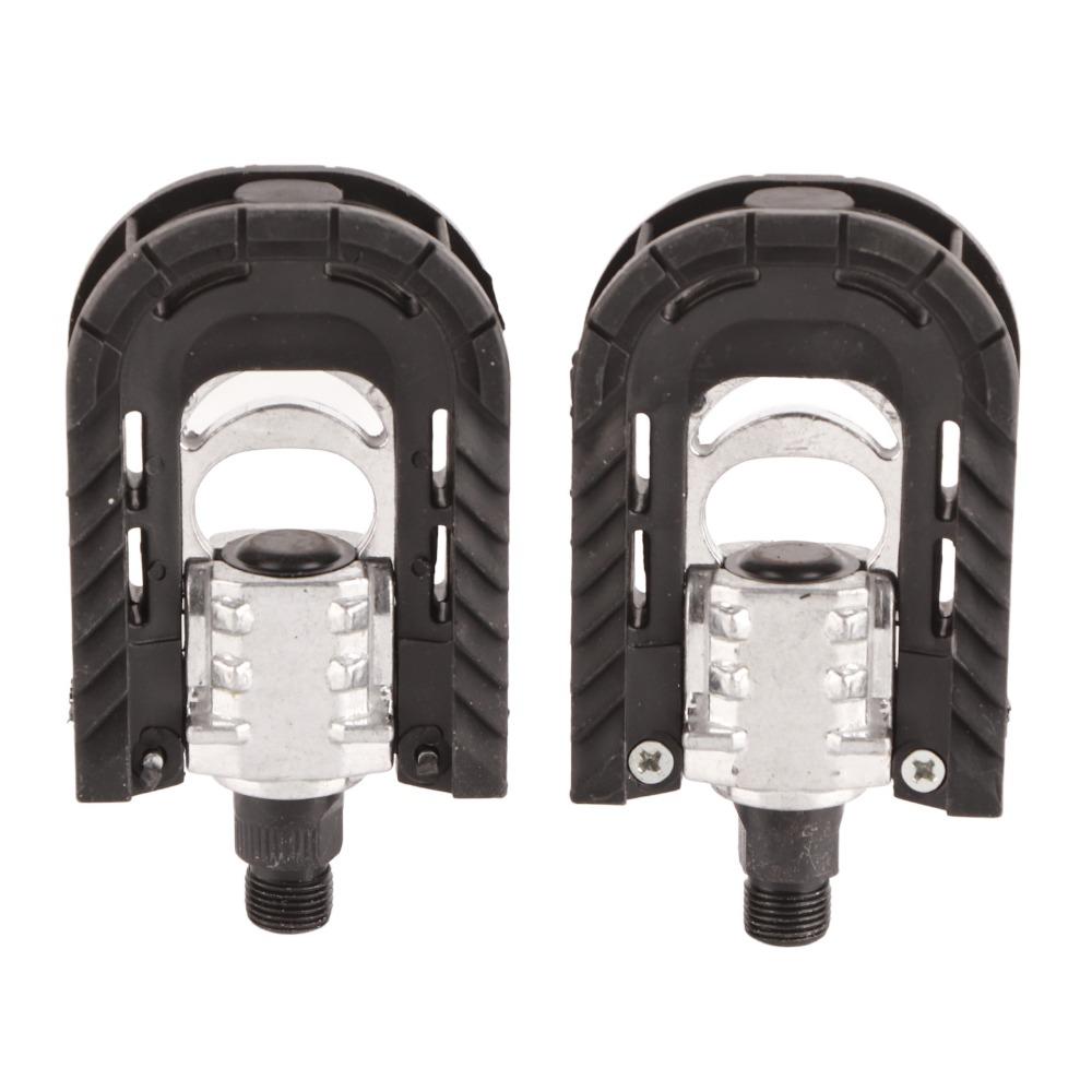 1 Pair Aluminum Alloy Folding Bike Pedals Foldable Cycling Pedals Bicycle Pedals  for Bike Riding