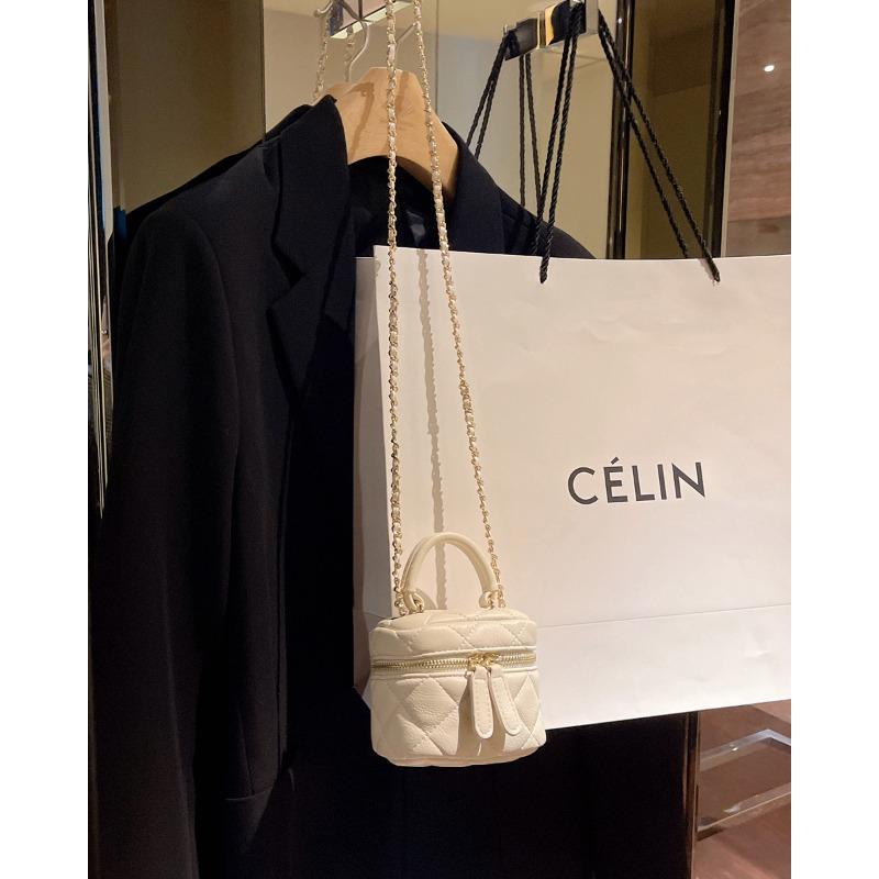New textured mini rhombus chain bag trendy versatile shoulder messenger bag fashionable women's bag