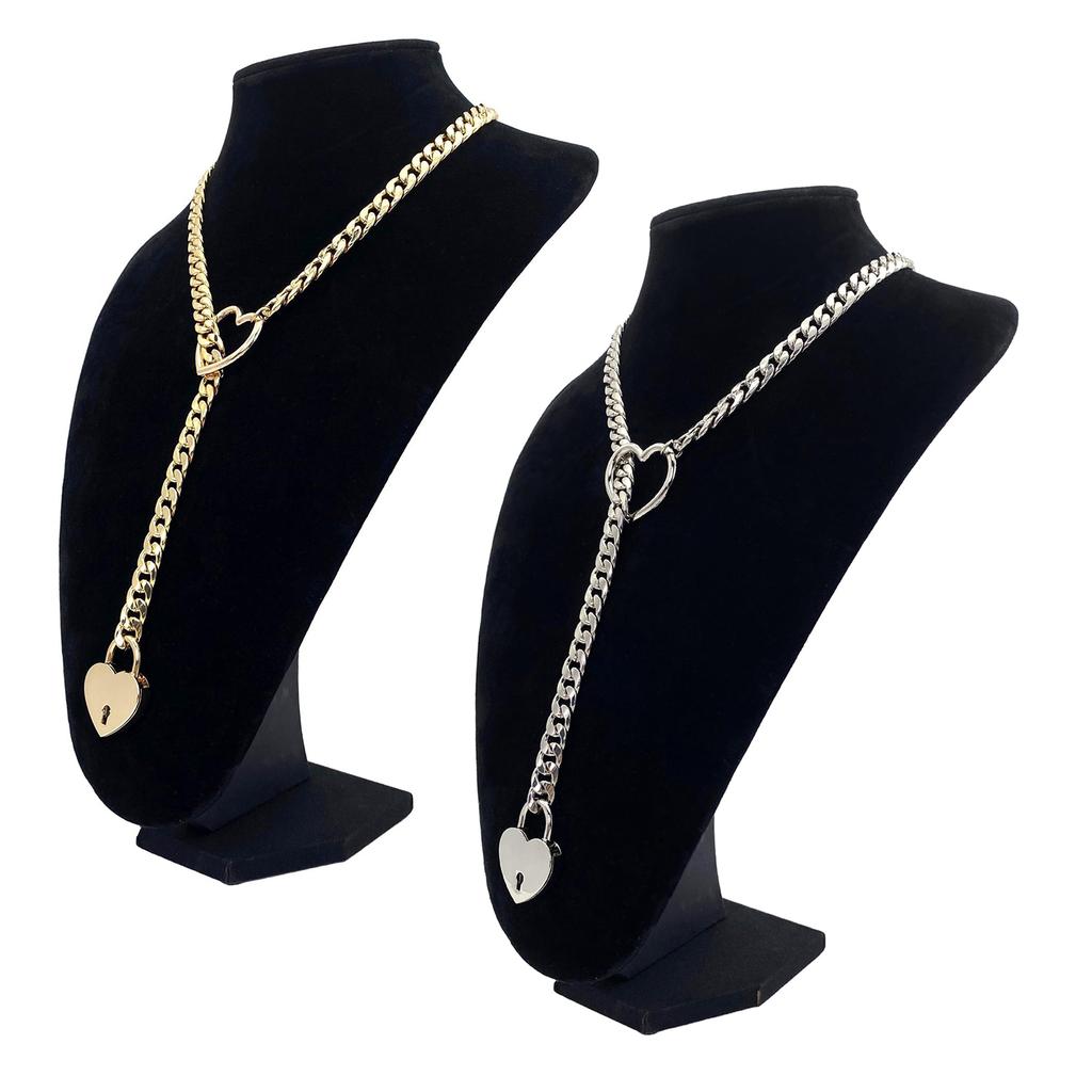 Love Heart Pendant Necklace Women Fashion Adjustable Clavicle Chain Temperament Neck Jewelry Hiphop Choker Collar Chain