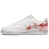Court Vision 1 Red Bamboo Maple Shadow Leather Abrasion Resistant Low Top Skateboard Shoes Men's Red White DH2987-101(team488- )