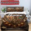3pcs Duvet Cover Set (1*Duvet Cover + 2*Pillowcase, Without Core), Custom Name Iota Phi Theta Pattern Bedding Set, Home Bedroom Decor Gift