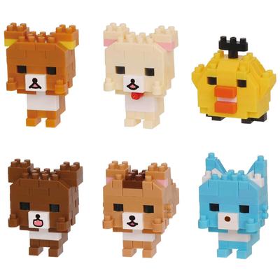 Kawada Nanoblock Mini Nano Rilakkuma Band 3 (BOX) NBMC_54S 1BOX = 6 Stück, insgesamt 6 Typen