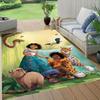 1pc Encanto Pattern Area Rug Soft Flannel Floor Mat for Living Room,Office,Bedroom and Carpet,Sofa Coffee Table Floor Mat