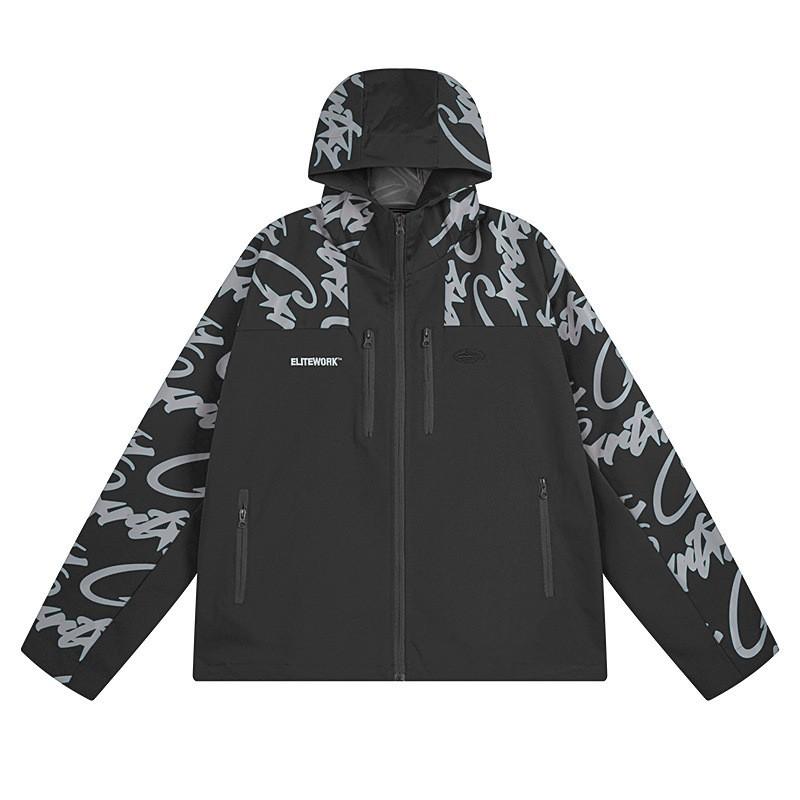 Mens Casual Cotton Blend Jacket Loose Fit Solid Color Daily Outdoor Wear