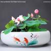 Großer Keramik-Lotus Seerose Hydroponischer Blumentopf ohne Abfluss