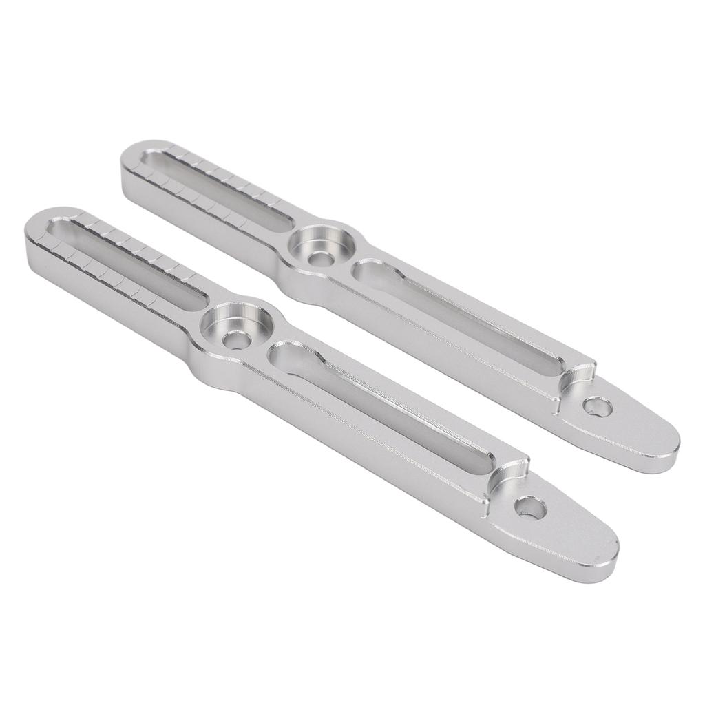 Windscreen Adjusters Bracket Kit Aluminum Reduce Noise Replacement for Suzuki V‑Strom 800DE DL800 2022 To 2024 Silver