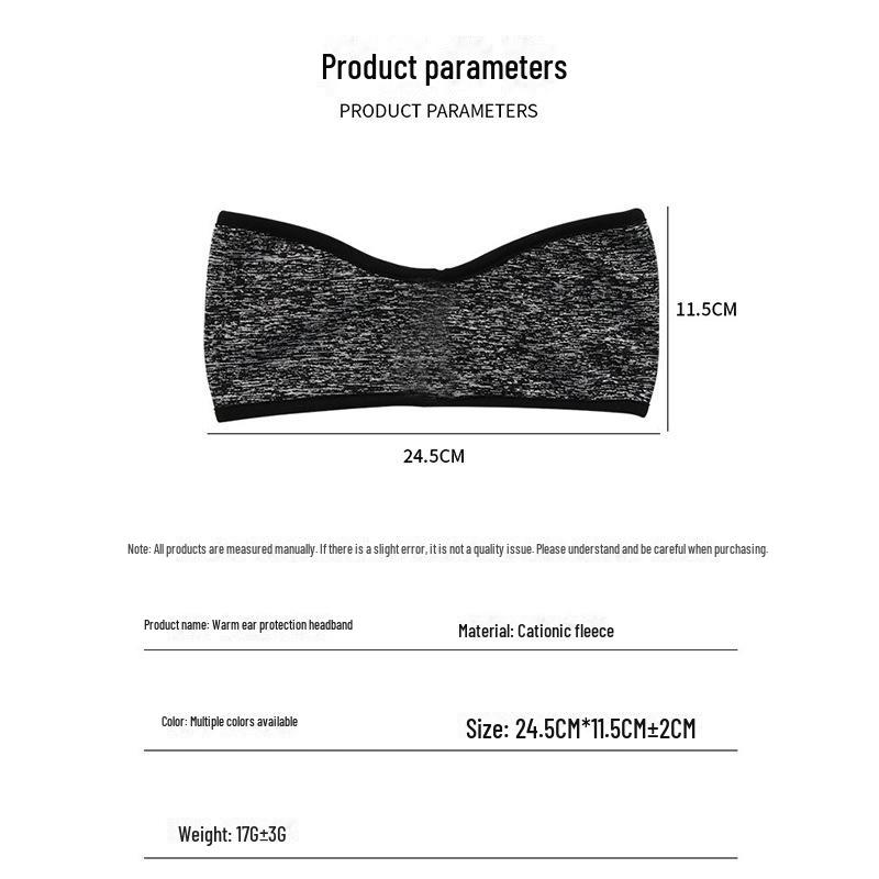 Verdicktes Fleece-Stirnband: Wintersport Ohrenwärmer zum Skifahren, Radfahren & Laufen