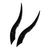 2Pcs 3D Sticker Car Roof Horn Decoration Horn Shaped Roof Horn Ornament  Car Exterior Decoration