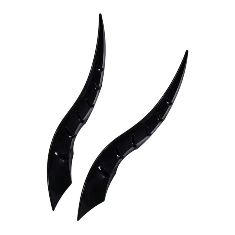 2Pcs Horn Shaped Roof Dragon Corner Modification Vehicle Roof Horn Sticker  Vehicle Accessories чёрный
