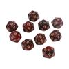 10 Pcs Polyhedral RPG Dice Acrylic 20-Sided Double-Color Game Dice for Aesthetic Conscious Tabletop Player Easy-Use 24BD