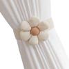 Decorative Elastic Curtain Tiebacks with Floral for Living Room or Office