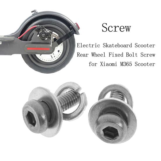 2 stk Scooter Bakhjul Fikseringsbolt Skrue Metall Fikseringsskrue Erstatning for Xiaomi M365/PRO Elektrisk Scooter Deler Tilbehør