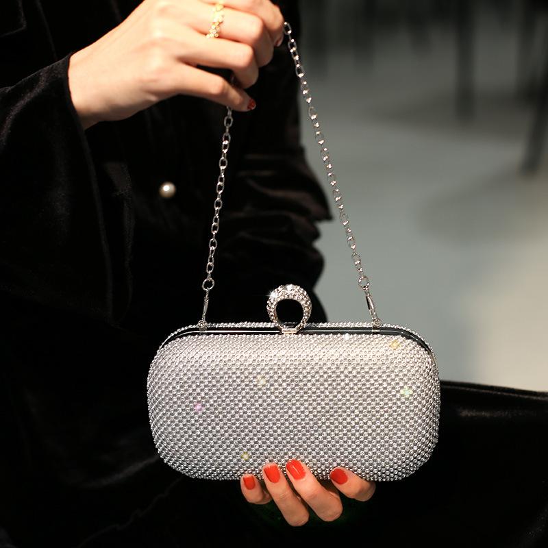 New Diamond-encrusted Dinner Bag, Rhinestone Clutch Bag, Celebrity Dress, Evening Bag, Temperament Women Shine