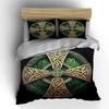 "Elegant Celtic Cross Decor Set" Bedding Set with 1 Duvet Cover 2 Pillowcases Single Double King Queen, Gift
