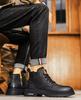 Herren Retro Britischer Stil Martin Stiefel – Herbst Winter 2024 High-Top Mit Samt Gefüttert Mode Freizeit Schuhe