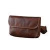 NICE SELECTION Genuine Leather Sacoche Mini Shoulder Smartphone Shoulder Men's Bag, Bag, Slim, Compact, Simple, 2-Way, 3-Way (DARKBROWN, REGULAR)