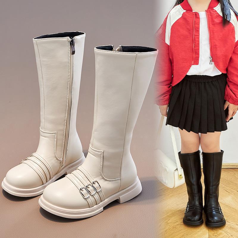 Dziecięce wysokie kozaki księżniczki: Modne długie buty dla dziewcząt