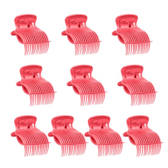 10Pcs Hot Roller Clips Portable Reusable Hair Curler Claw Clip Women Girls Home Salon Hair Section Styling Securing Clamp
