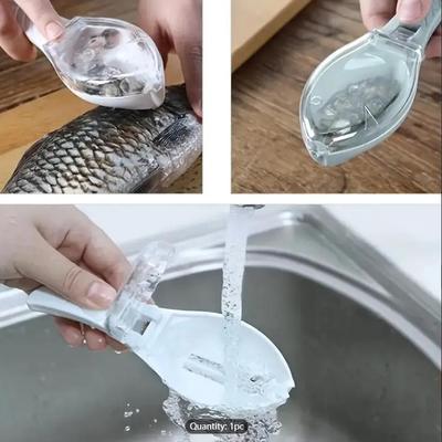 Kunststoff Fischschuppen Schaber Fisch Haut Pinsel Schaben Angeln Schuppen Pinsel Reiben Entfernen Fisch Messer Reinigung Schäler Scaler Schaber