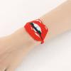 Fashion Beaded Bracelet Adjustable Lip Biting Bangle Cool Demon Eyes Hand Chain  Girl