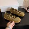 Mary Jane Versatile Single Shoes Women's 2026 Spring and Summer New Shallow Elastic Band Soft Sole Ballet Casual Sneakers