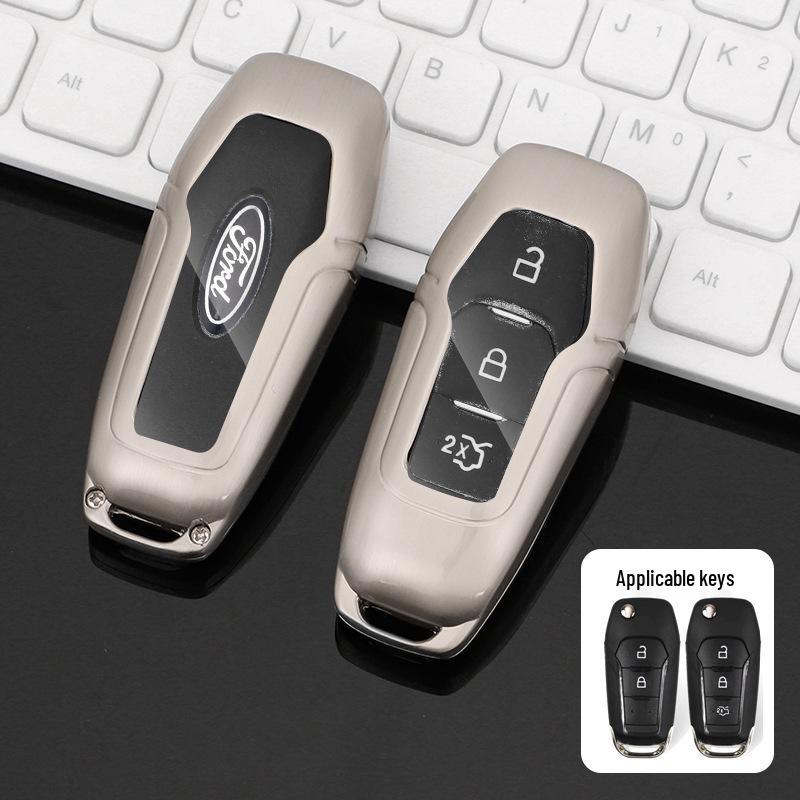Premium Metal Protective Key Case for Ford Mondeo - Unisex Design