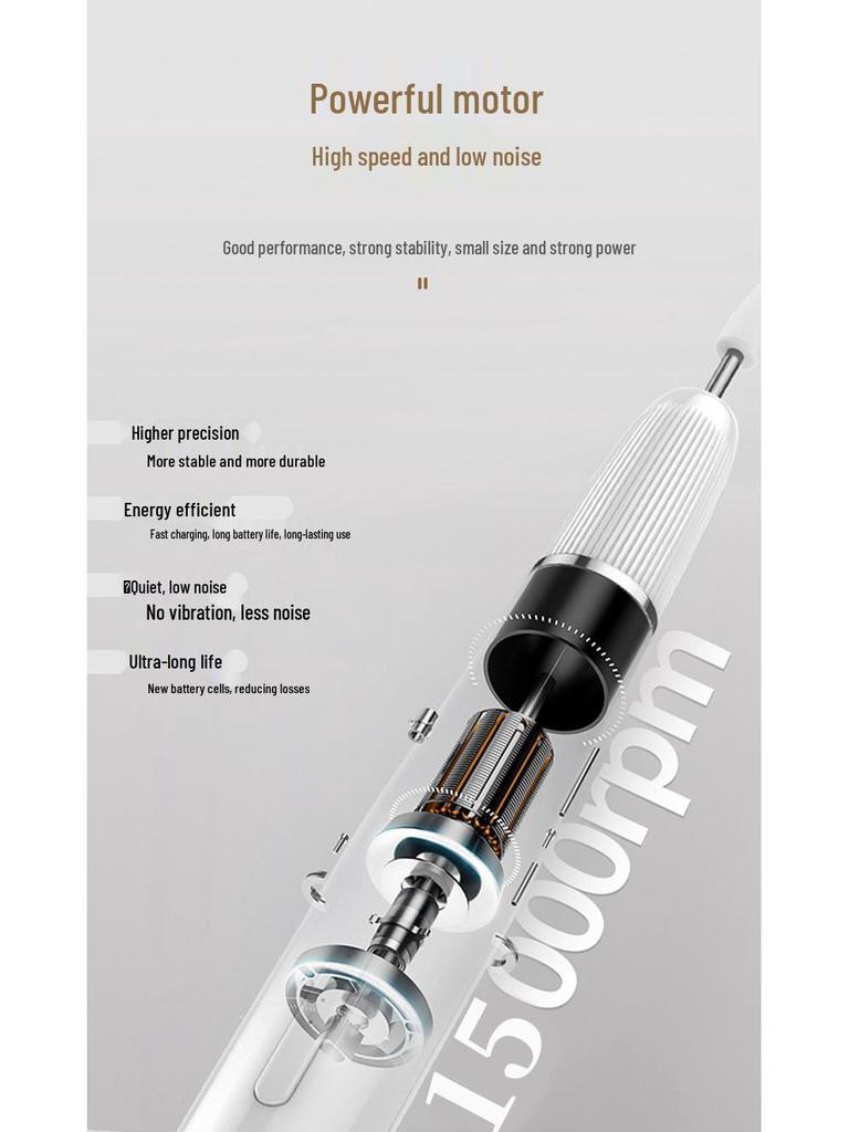 Portable Electric Nail Care Grinder - Wireless Nail Polishing Pen