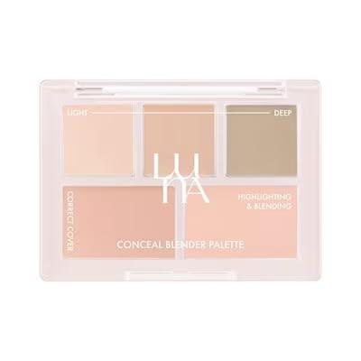 LUNA Long Lasting Concealer Palette New Colors 03 Perfect Cover Natural 04 Perfect Cover Medium 4 Perfect Cover (No. Medium, Regular)