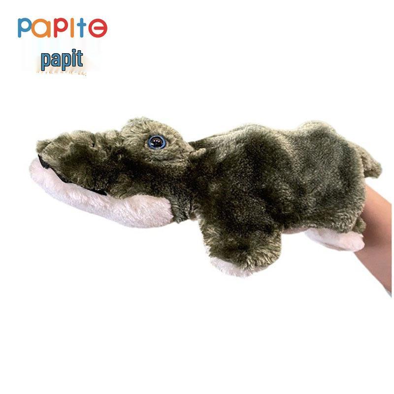 Plush Zodiac Animal Hand Puppet Dog - Parent-Child Toy Glove Set